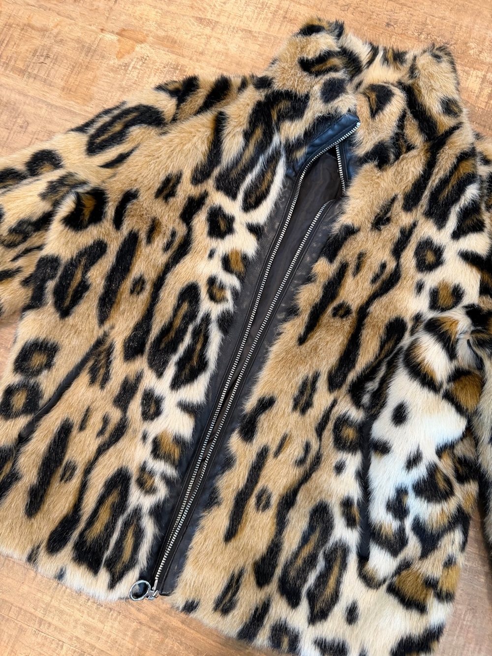 Faux Fur Leopard Jacket